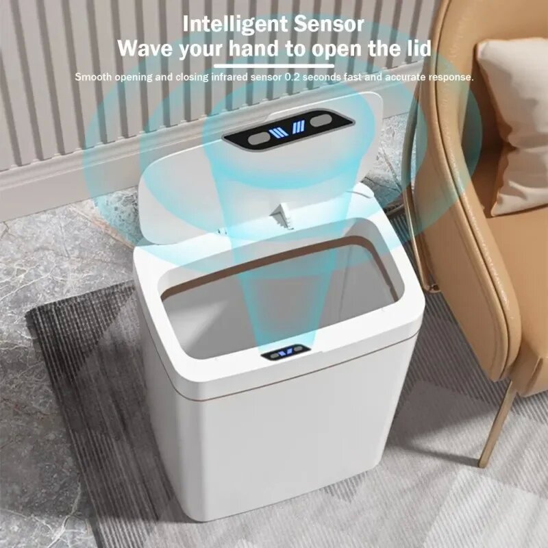 Smart Home Junkie - Non-contact narrow smart sensor trash can
