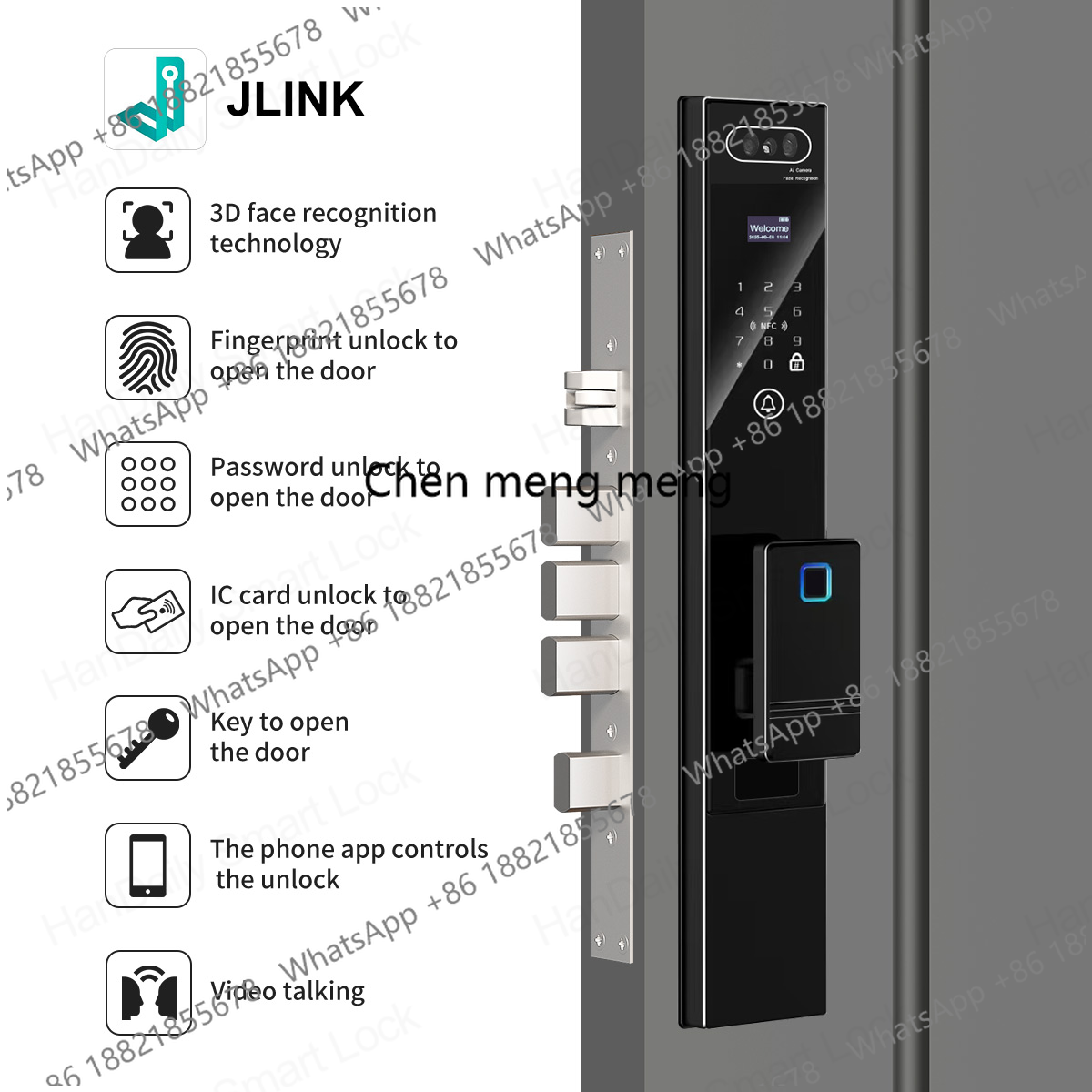 Handaily Fingerprint Video Int - đánh giá và giá Smart Home Video Doorbell Installation