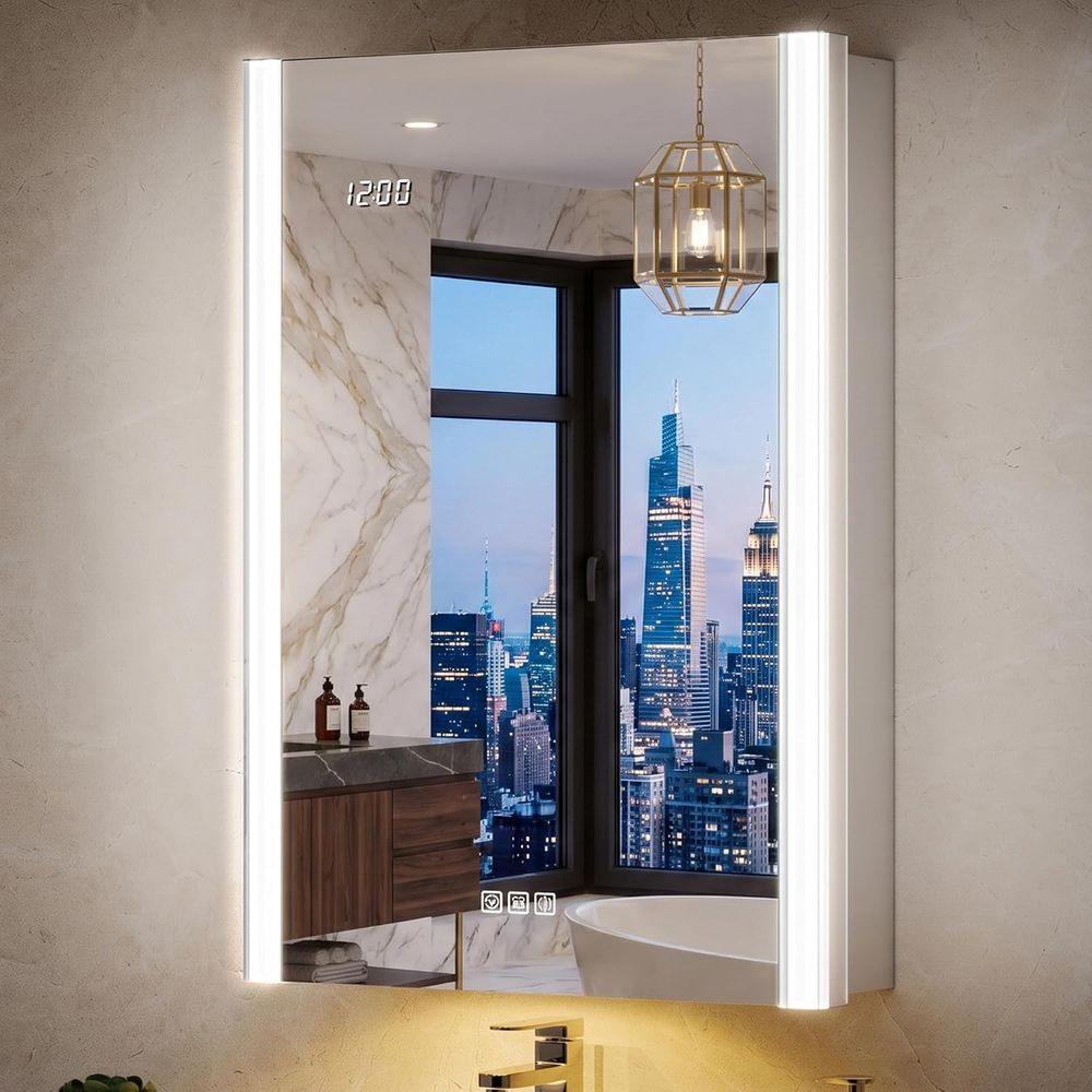 20x32 Lighted Medicine Cabinet - đánh giá và giá Smart Night Light