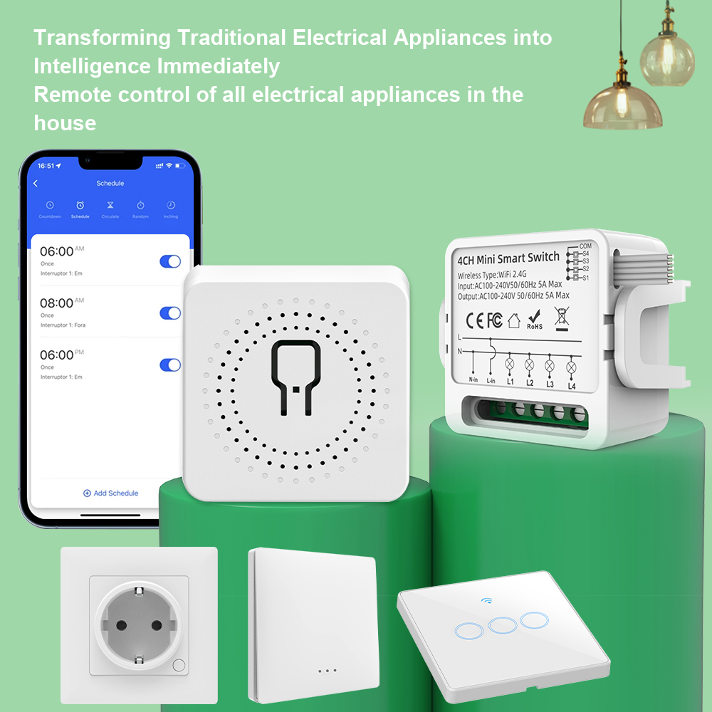 Tuya WiFi Smart Switch 1/2/3/4 - đánh giá và giá Smart Home Security