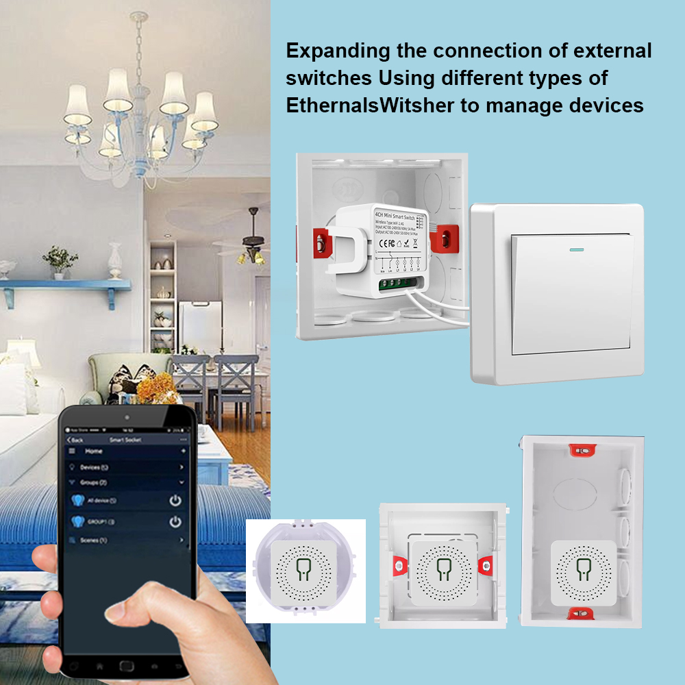 Tuya WiFi Smart Switch 1/2/3/4 - đánh giá và giá Smart Home Security