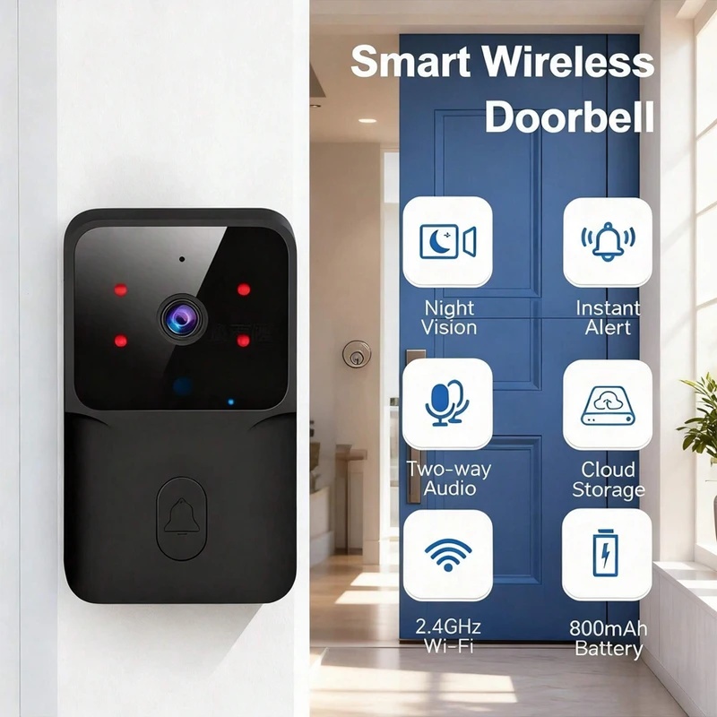 Smart WiFi Wireless doorbell I - đánh giá và giá Smart Home Video Doorbell Installation