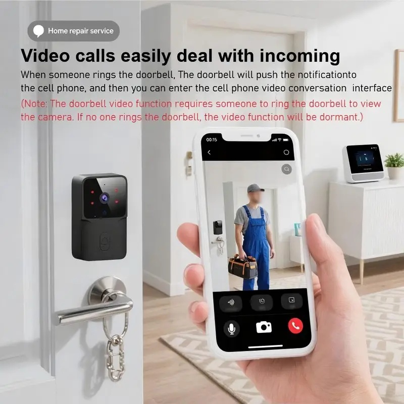 Smart WiFi Wireless doorbell I - đánh giá và giá Smart Home Video Doorbell Installation