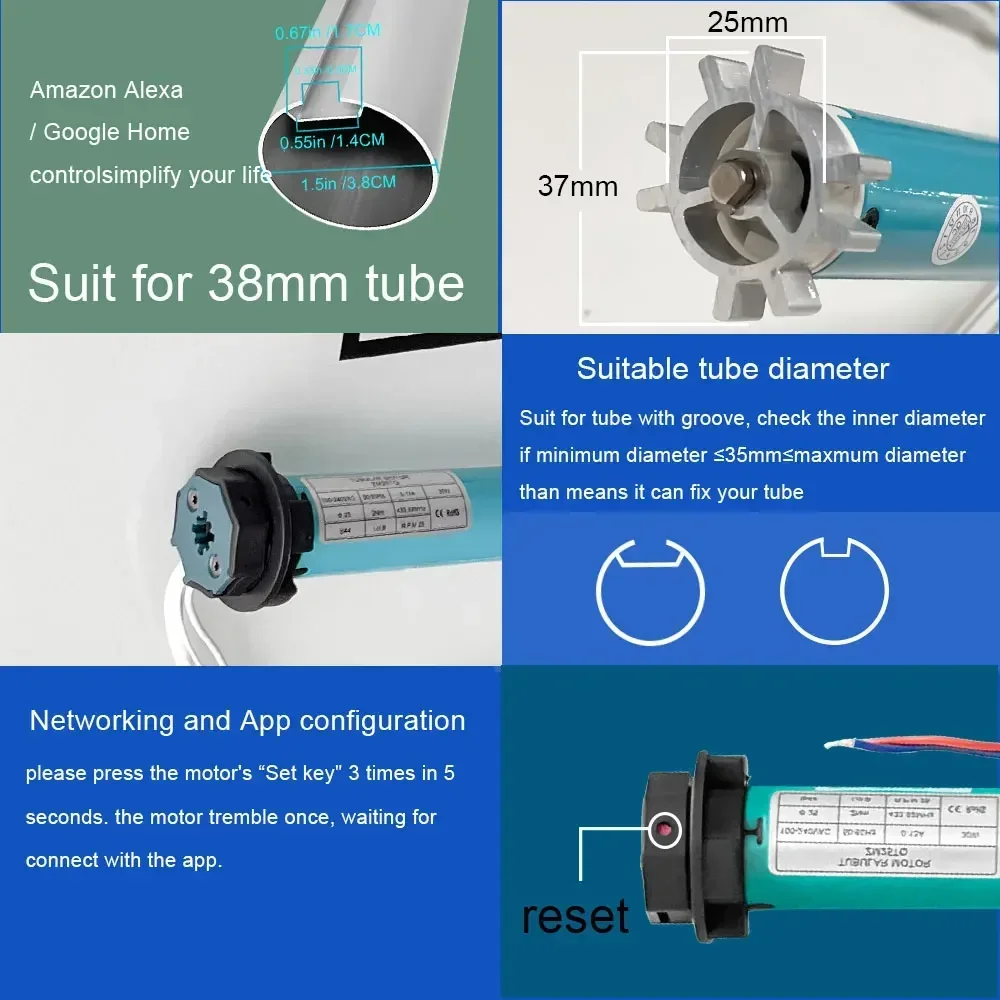 SZMYQ 25mm 2N Tuya Smart Curta - đánh giá và giá Smart Home System