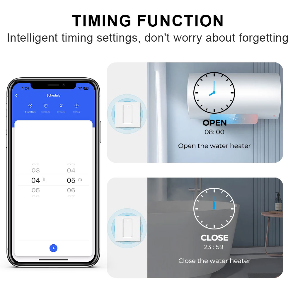 Smart Water Heater Switch/WiFi - đánh giá và giá Smart Home System