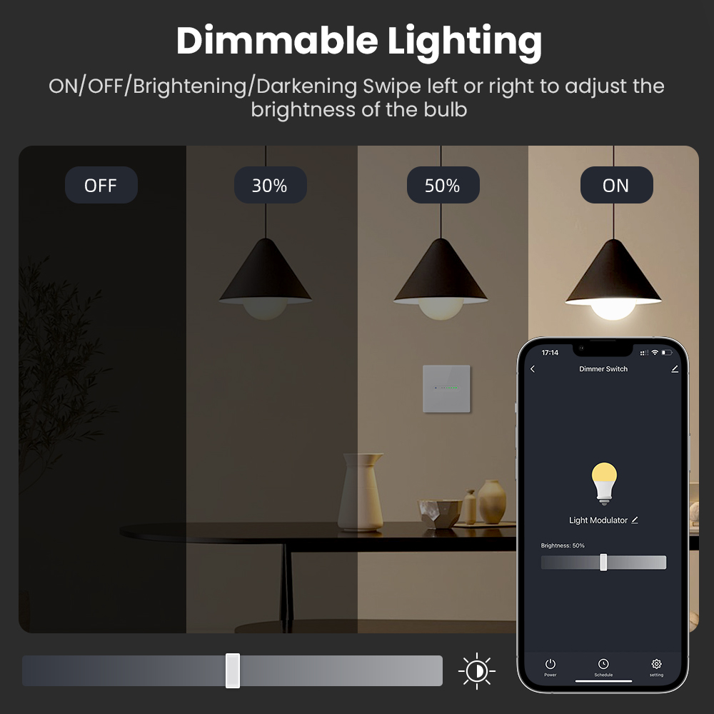 AVATTO WiFi 1/2 Gang Smart Dim - đánh giá và giá Smart Home Control Panel