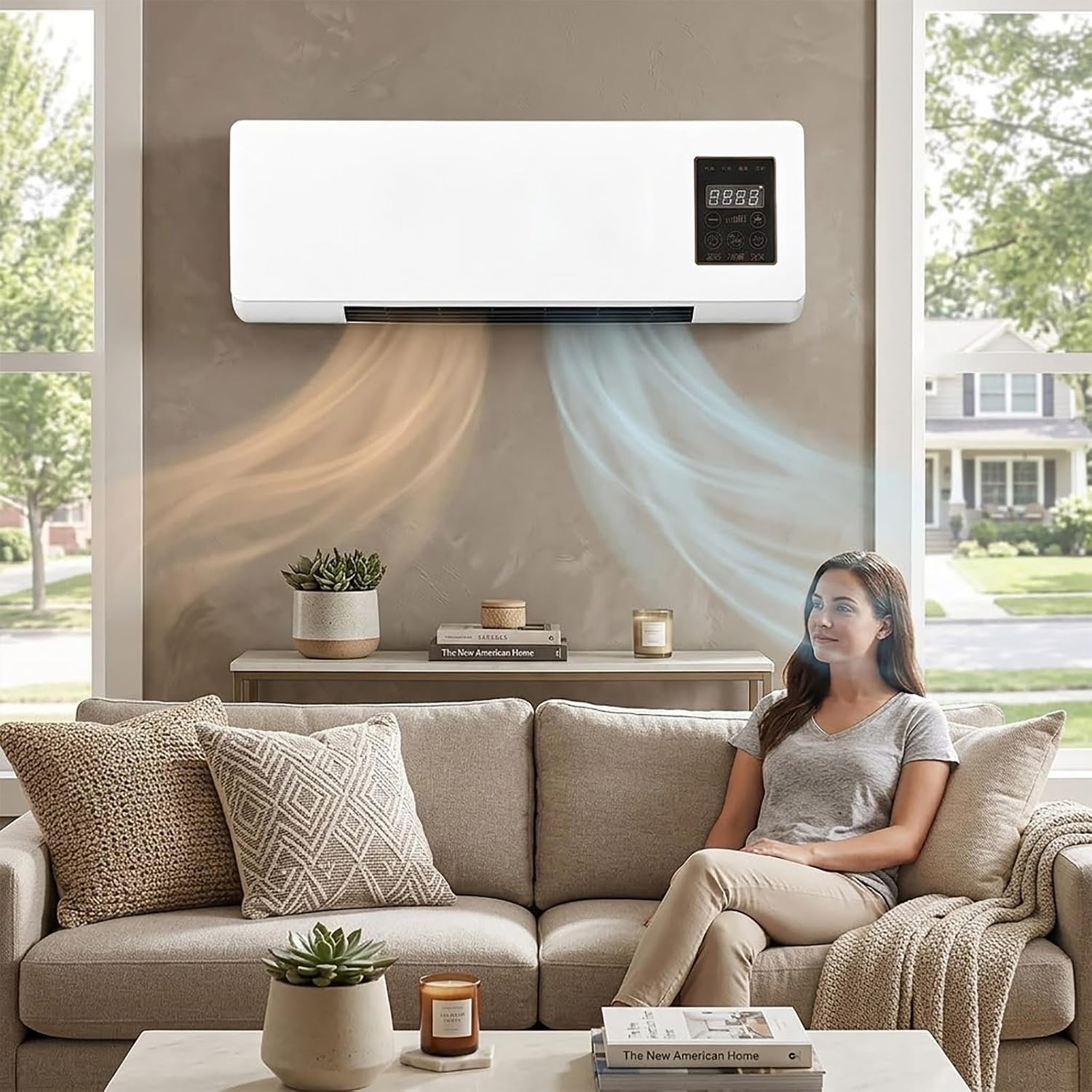 Portable Wall Mounted Air Cond - đánh giá và giá Smart Bathroom Fan