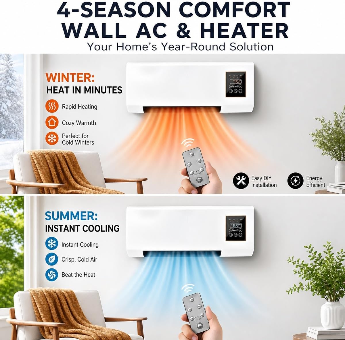Portable Wall Mounted Air Cond - đánh giá và giá Smart Bathroom Fan