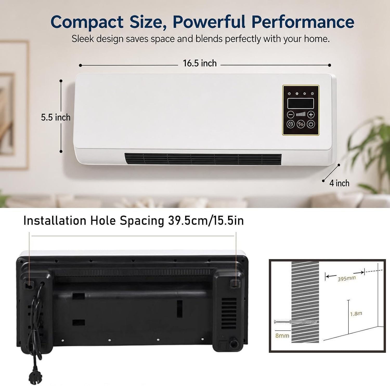 Wall Mounted Air Conditioner 2 - đánh giá và giá Smart Bathroom Fan