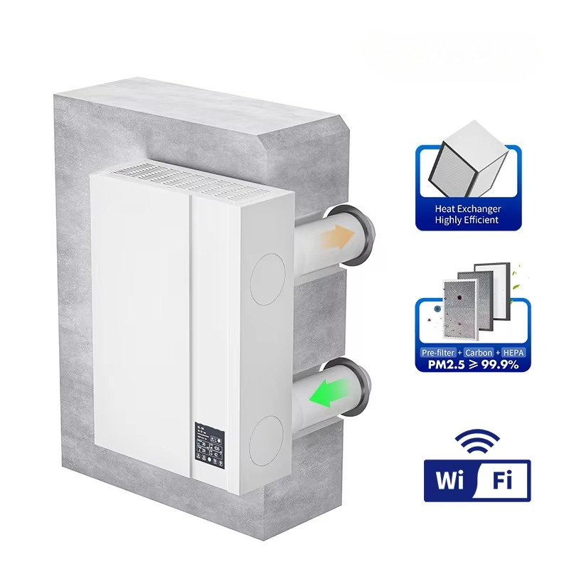 Wall-Mounted ERV Smart WiFi Co - đánh giá và giá Smart Home Ventilation