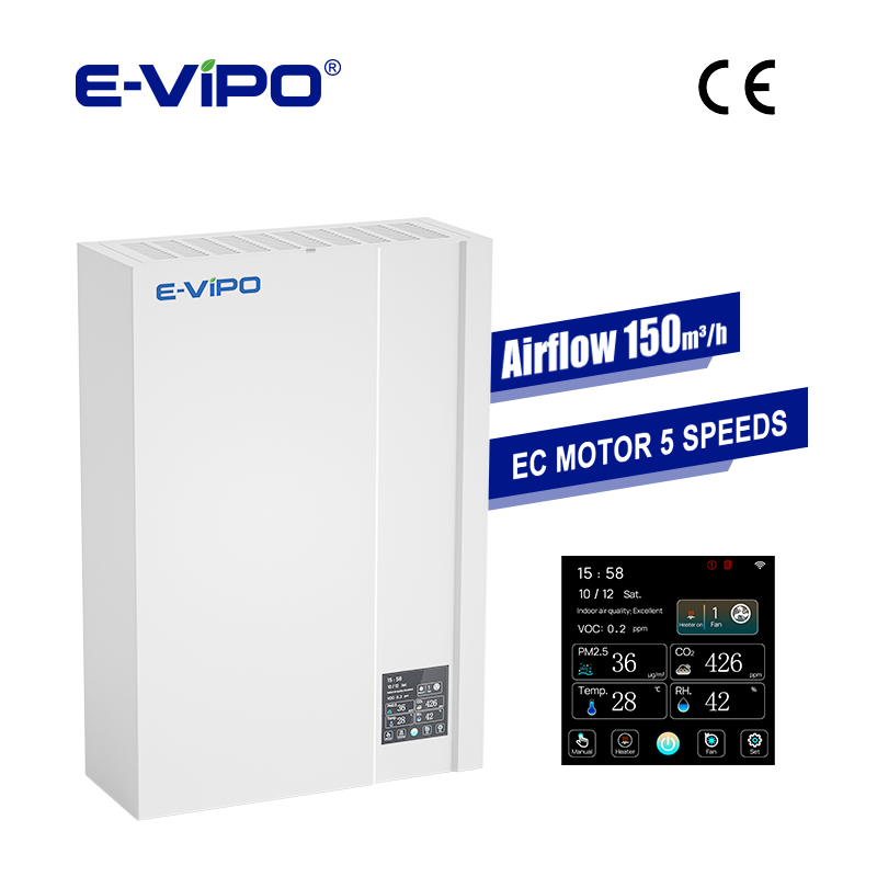 Wall-Mounted ERV Smart WiFi Co - đánh giá và giá Smart Home Ventilation