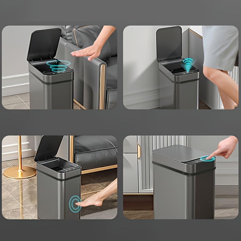 Black Touchless Smart Trash Ca - đánh giá và giá Smart Home Junkie