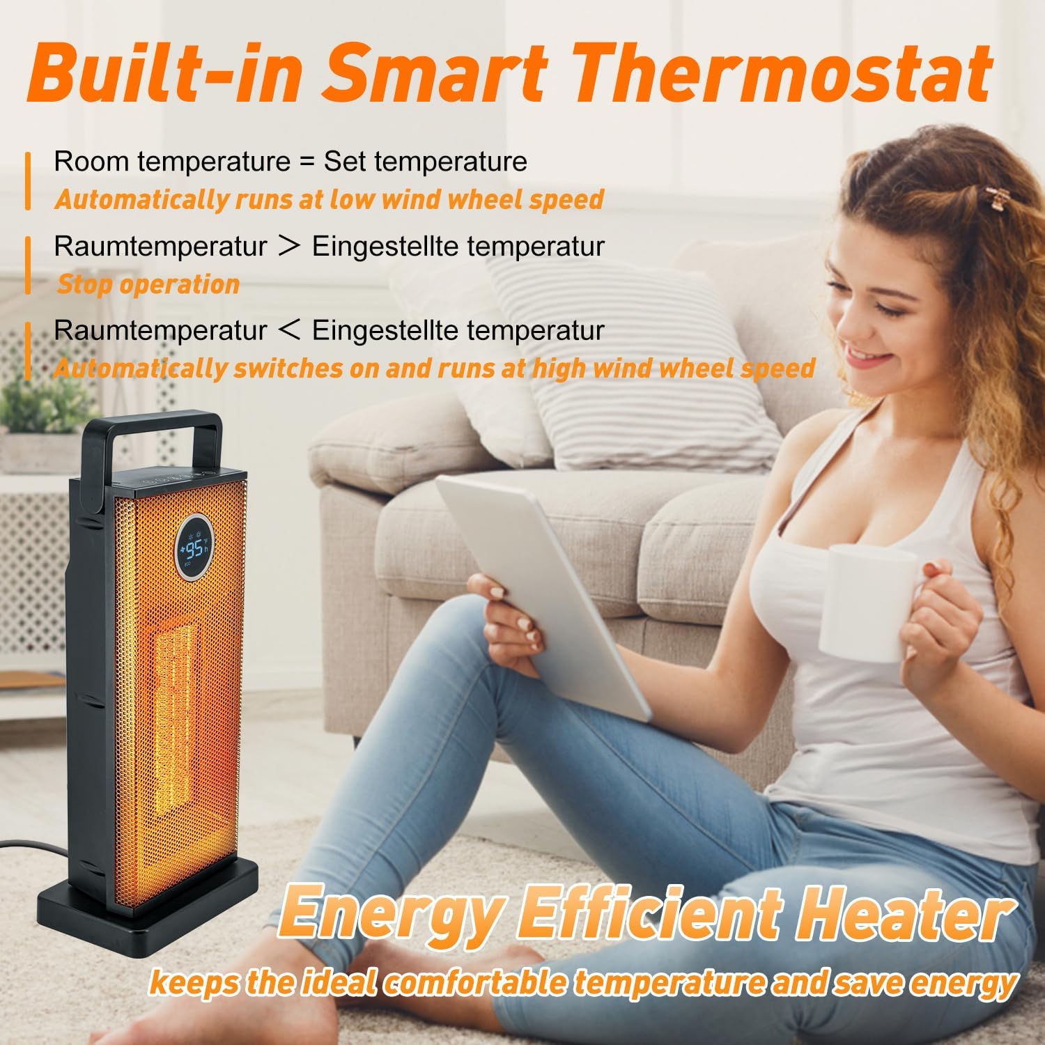 Room Heater 1500W Large Portab - đánh giá và giá Smart Bathroom Fan
