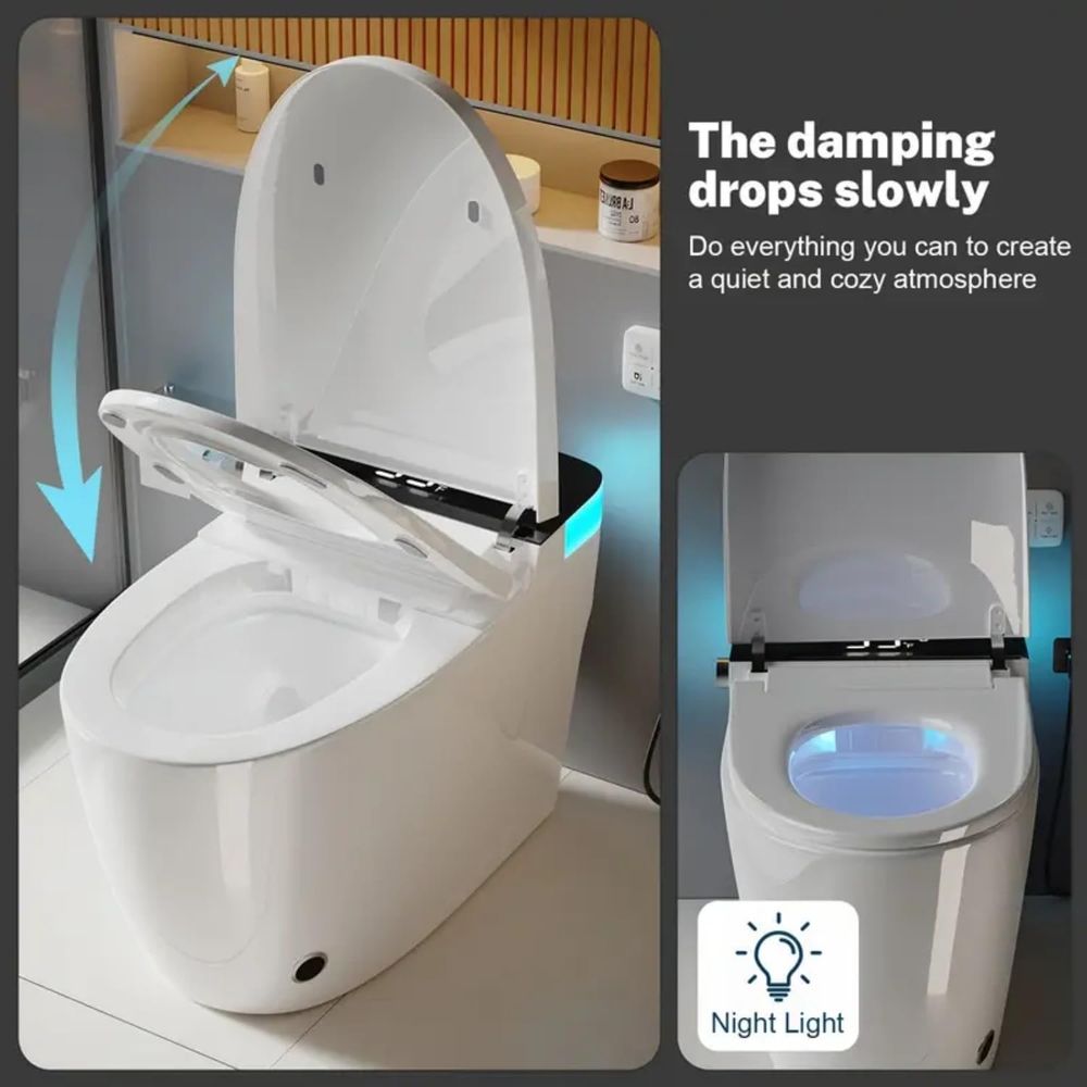 Smart Toilet with Elongated He - đánh giá và giá Smart Night Light