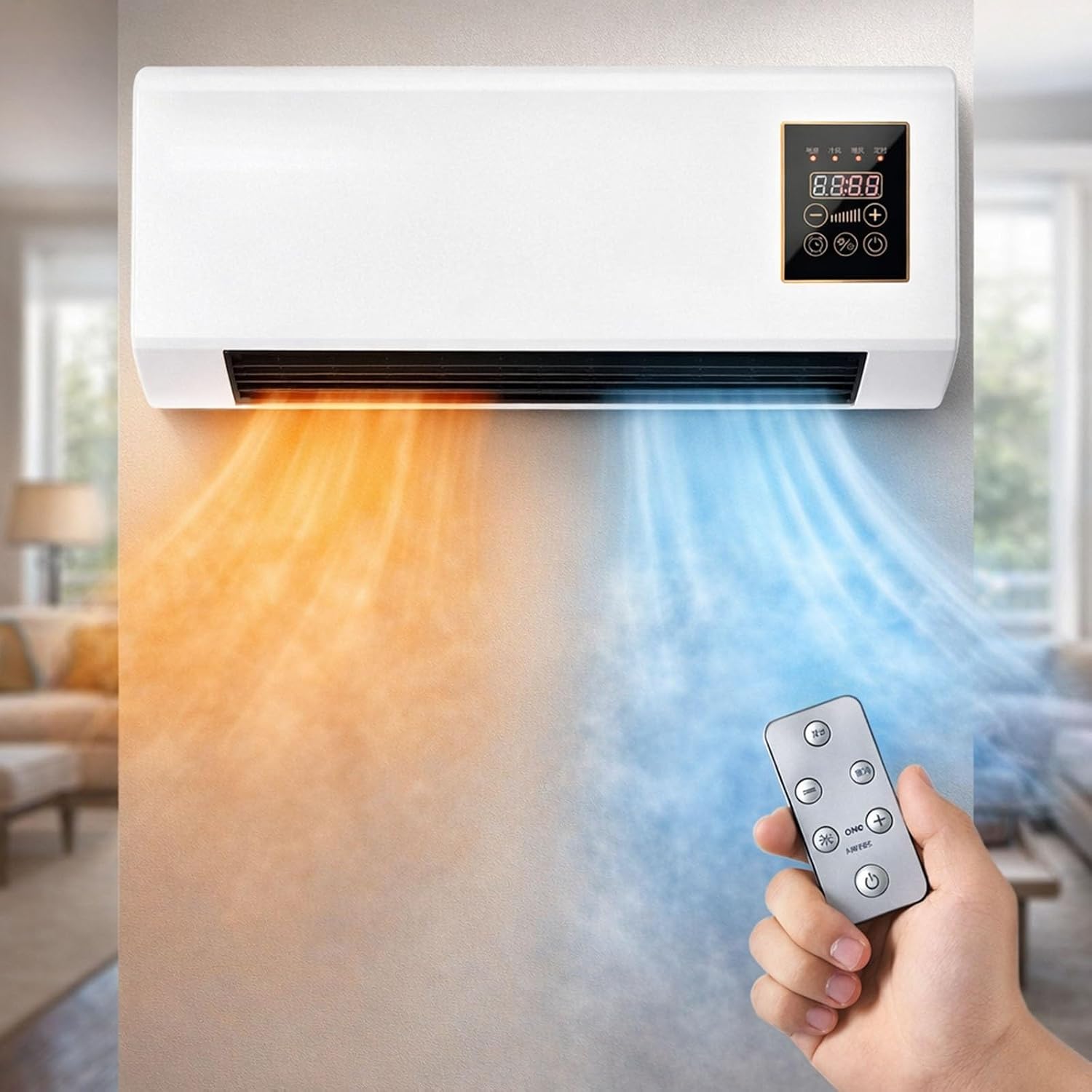 Portable Wall-Mounted Air Cond - đánh giá và giá Smart Bathroom Fan