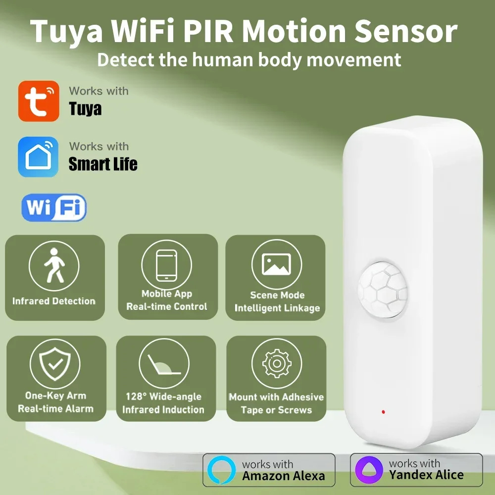 Tuya WiFI Motion Sensor PIR Sm - đánh giá và giá Smart Home Outdoor