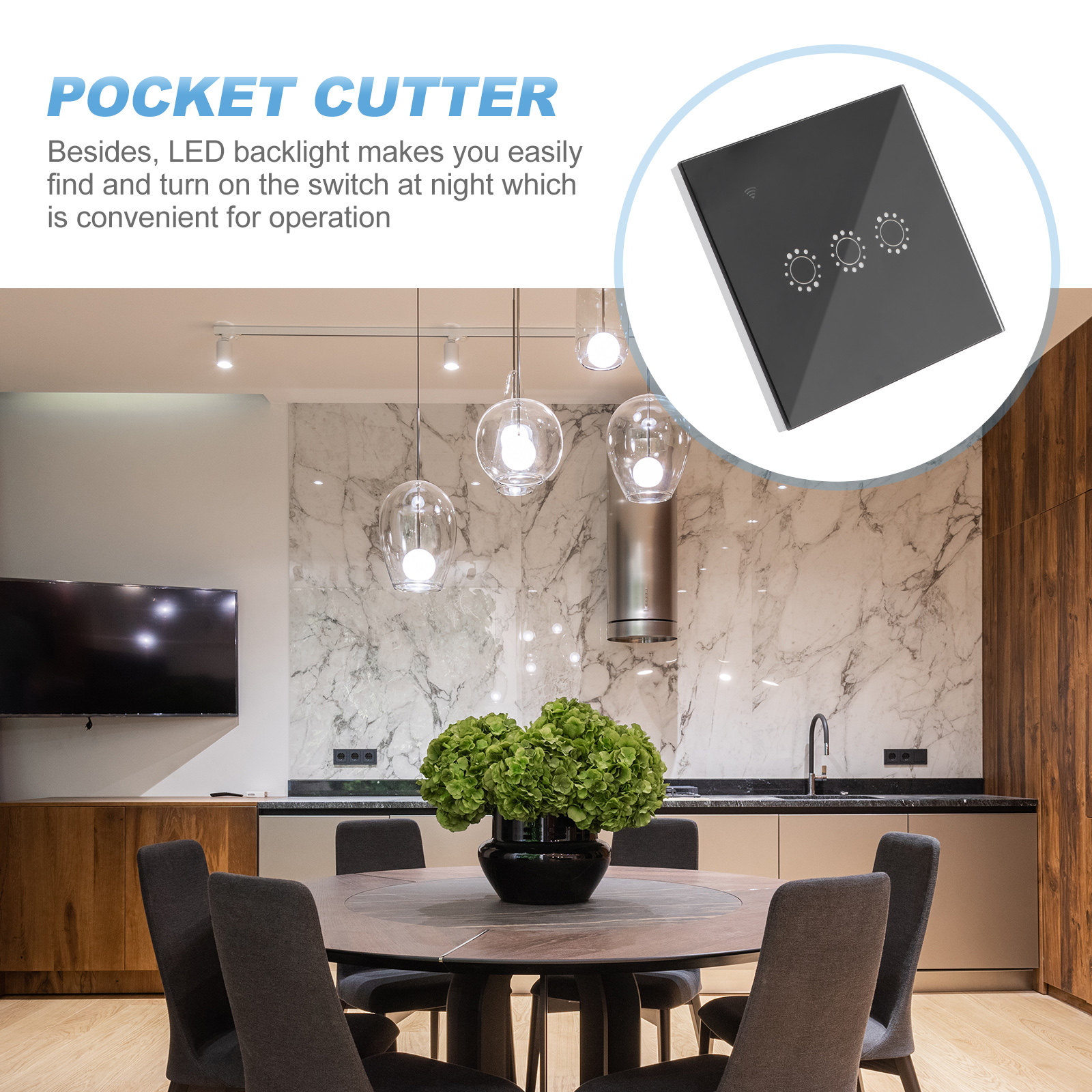 Wireless WiFi Touch Switch Pan - đánh giá và giá Smart Home Control Panel