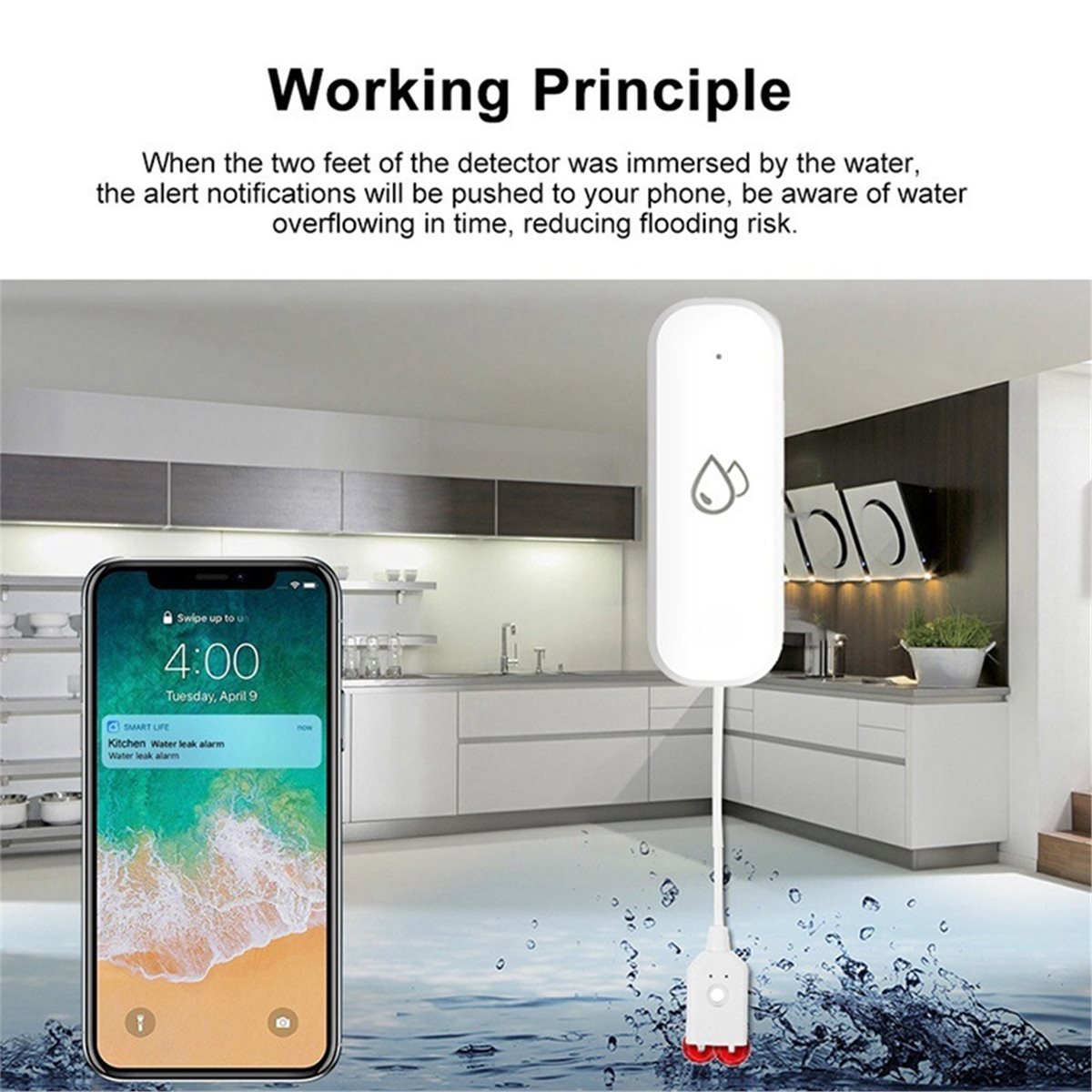Compatible ZigBee Water Leak S - đánh giá và giá Smart Home Security