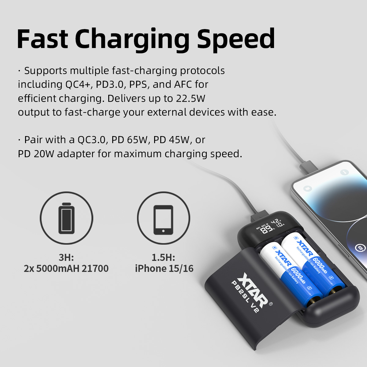 XTAR PB2SL V2 18650/21700 Batt - đánh giá và giá Smart Home Energy Management
